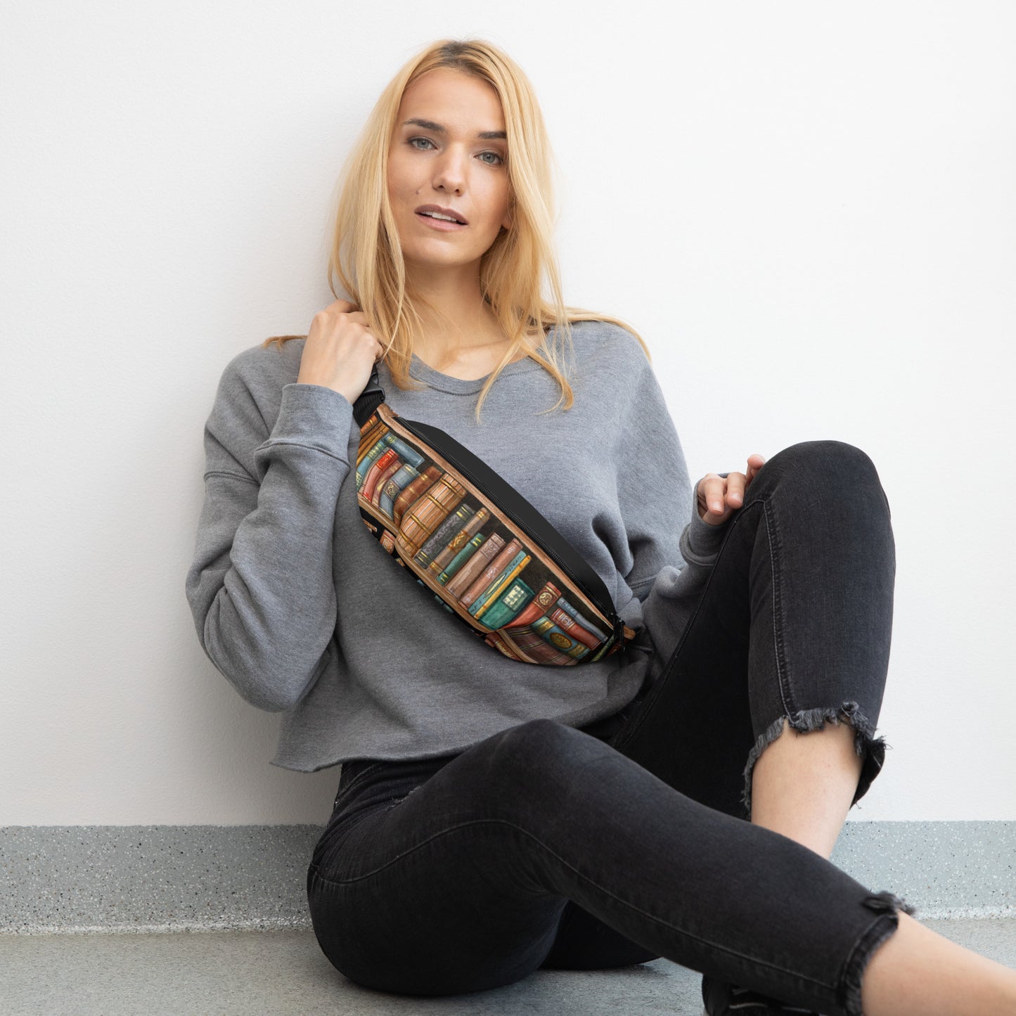 Bücherregal Bauchtasche für Bibliophile Fanny Bag