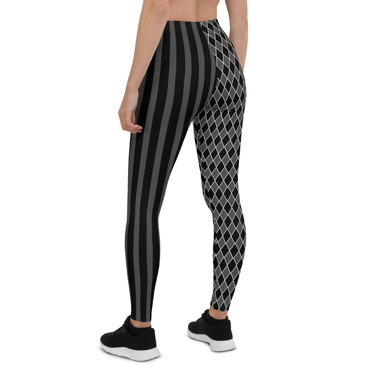 Dark Circus Leggings Grau Schwarz