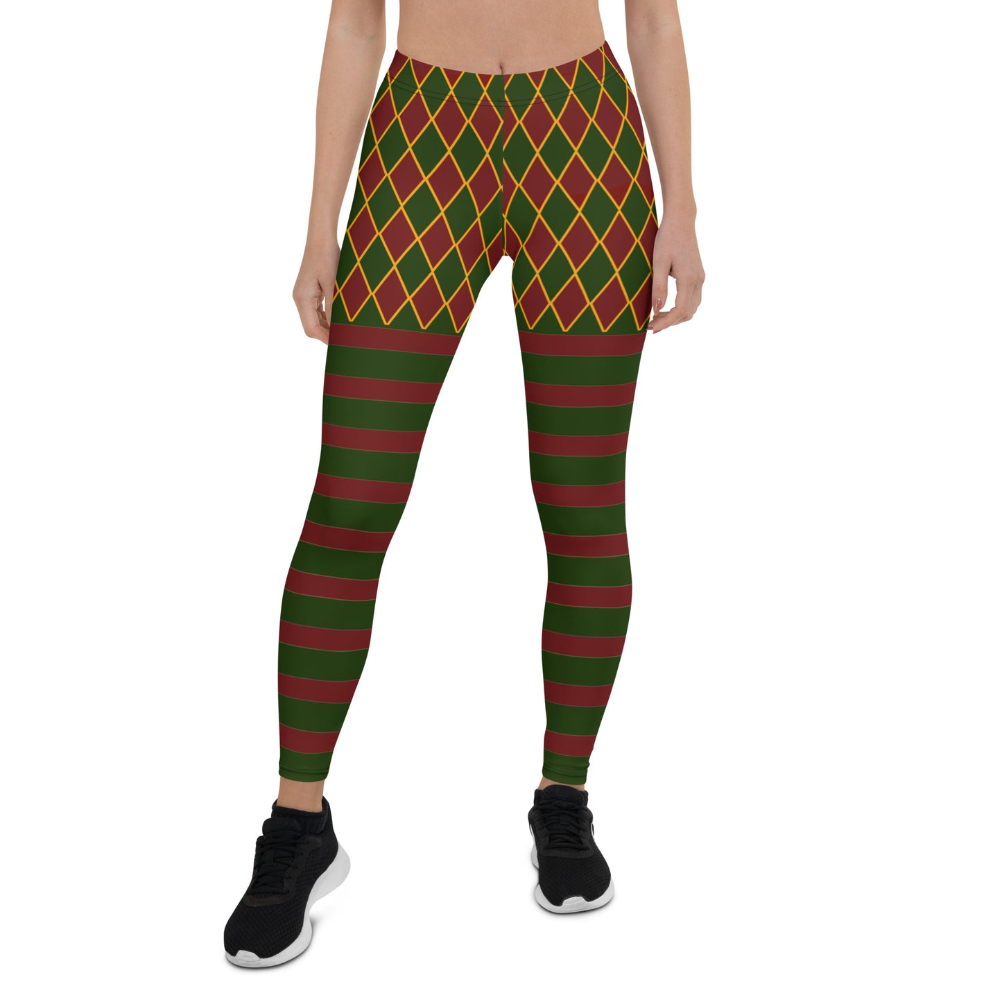 Royal Harlekin Leggings Grün Rot