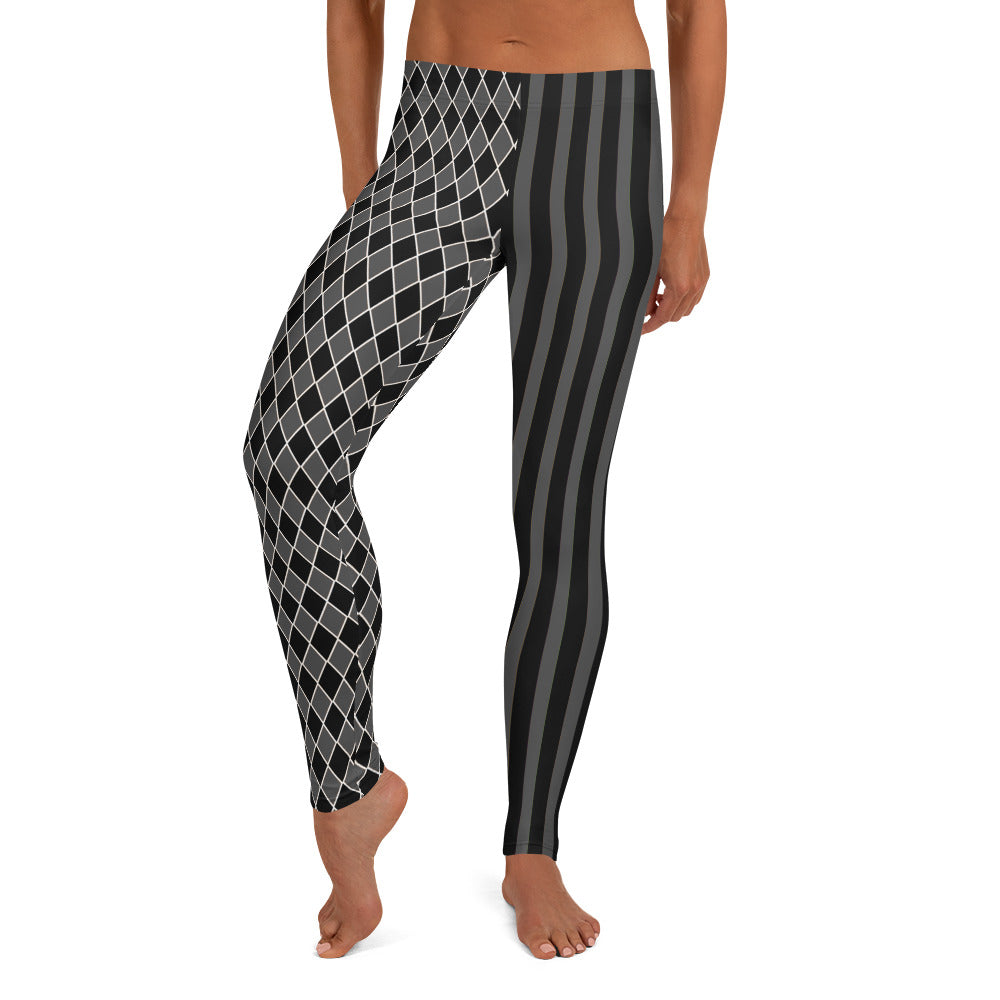 Dark Circus Leggings Grau Schwarz