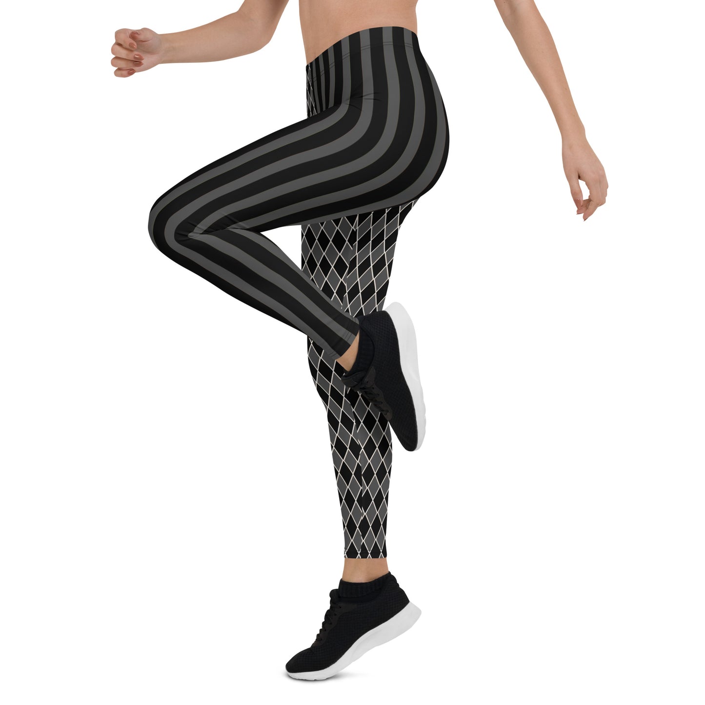 Dark Circus Leggings Grau Schwarz