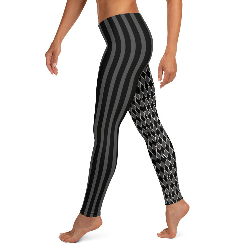 Dark Circus Leggings Grau Schwarz