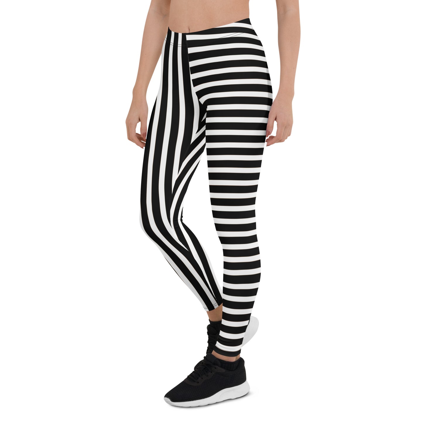 Piraten Leggings Kaperfahrt Schwarz Weiß