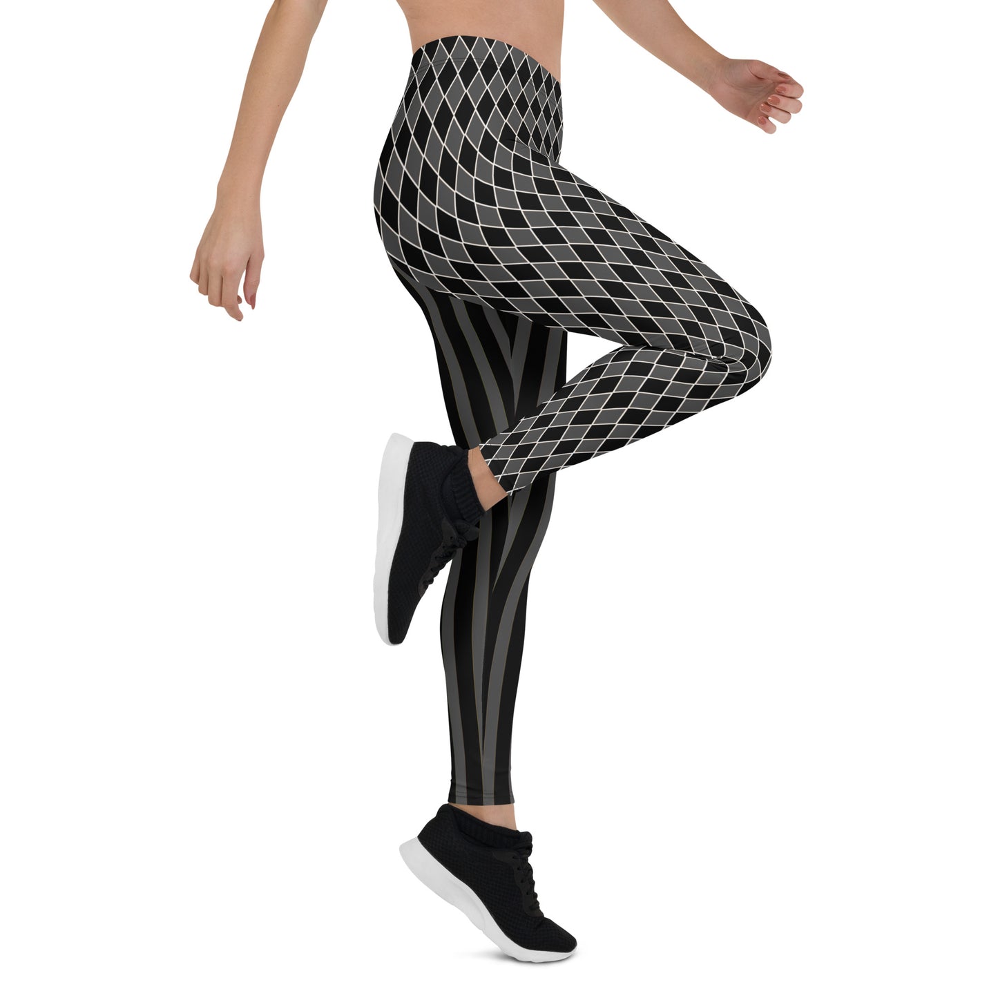 Dark Circus Leggings Grau Schwarz