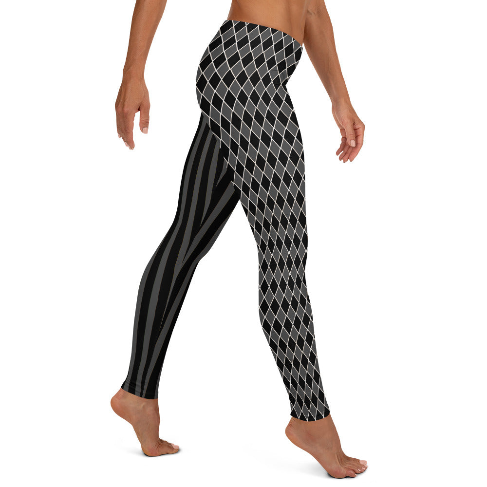 Dark Circus Leggings Grau Schwarz