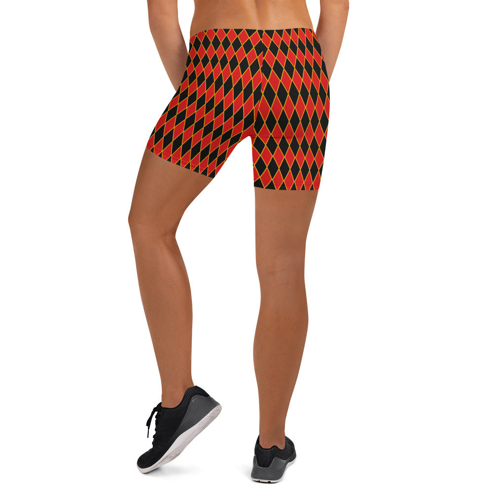 Dark Circus Shorts Rot Schwarz