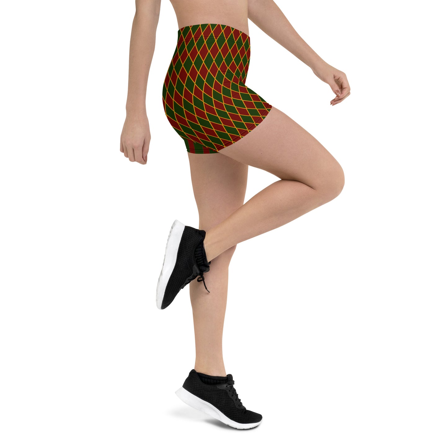 Royal Harlekin Shorts Rot Grün