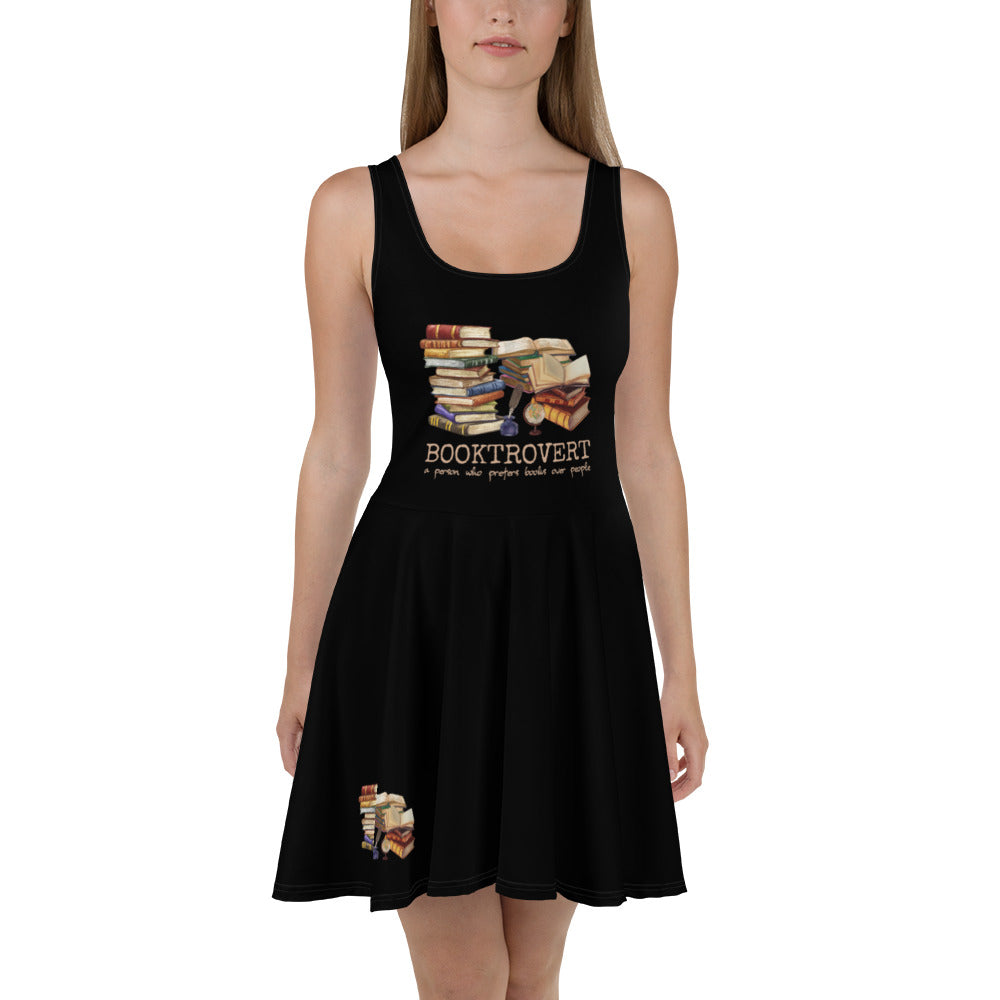 Booktrovert Skater-Kleid für Antiquare und Archivare