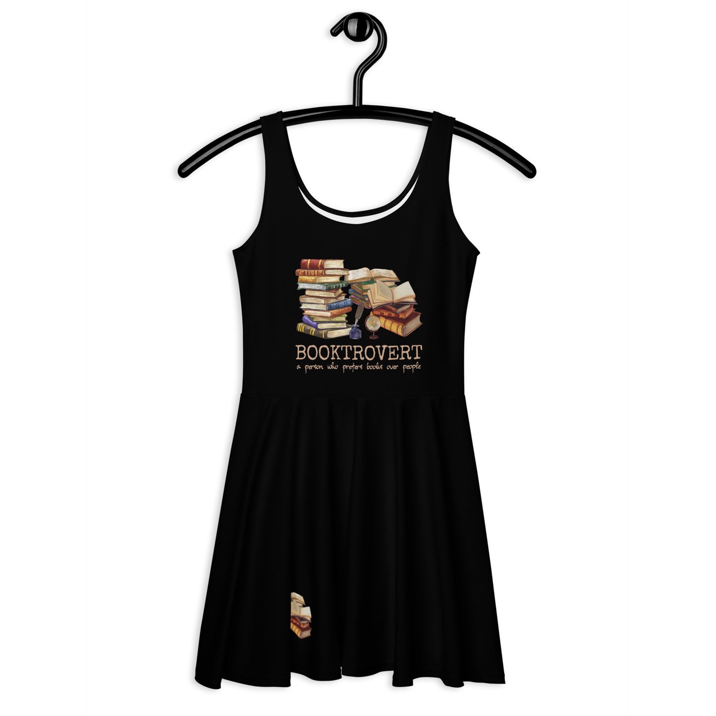 Booktrovert Skater-Kleid für Antiquare und Archivare