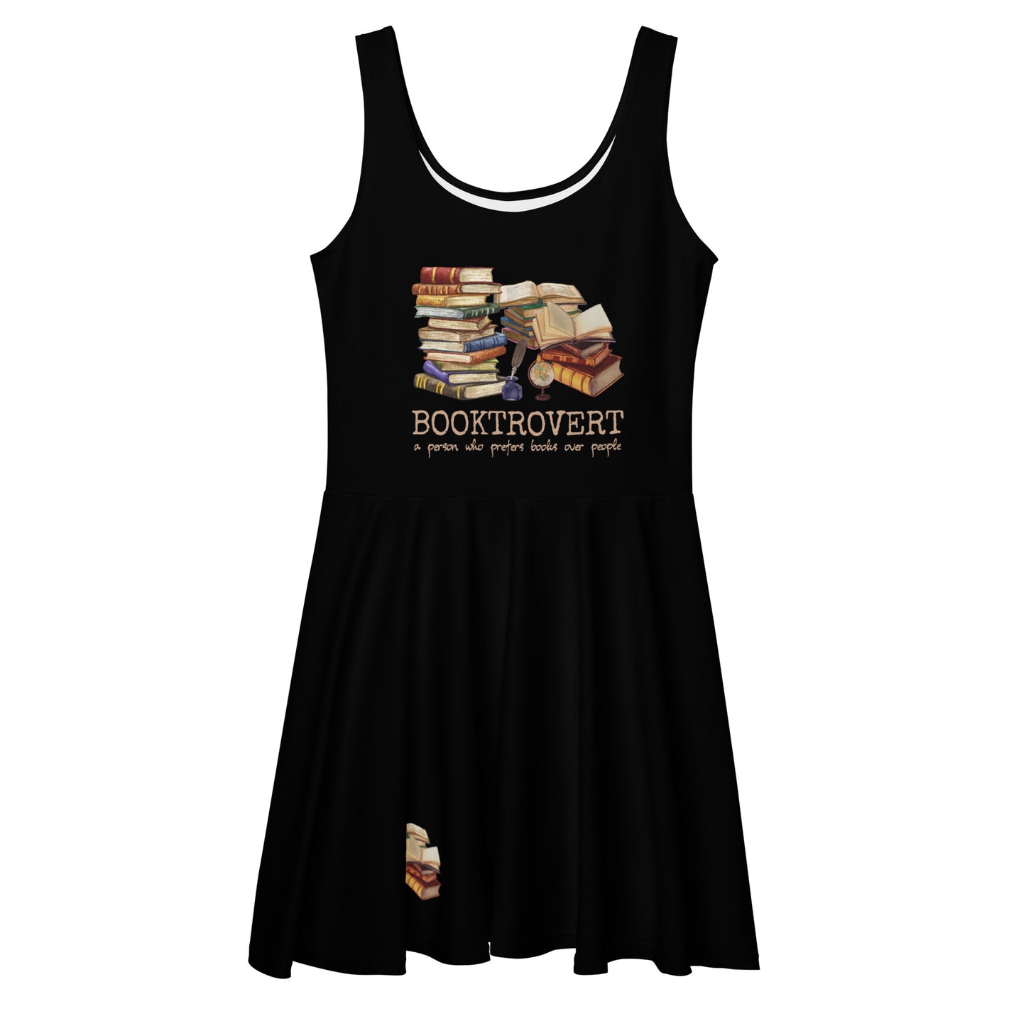 Booktrovert Skater-Kleid für Antiquare und Archivare
