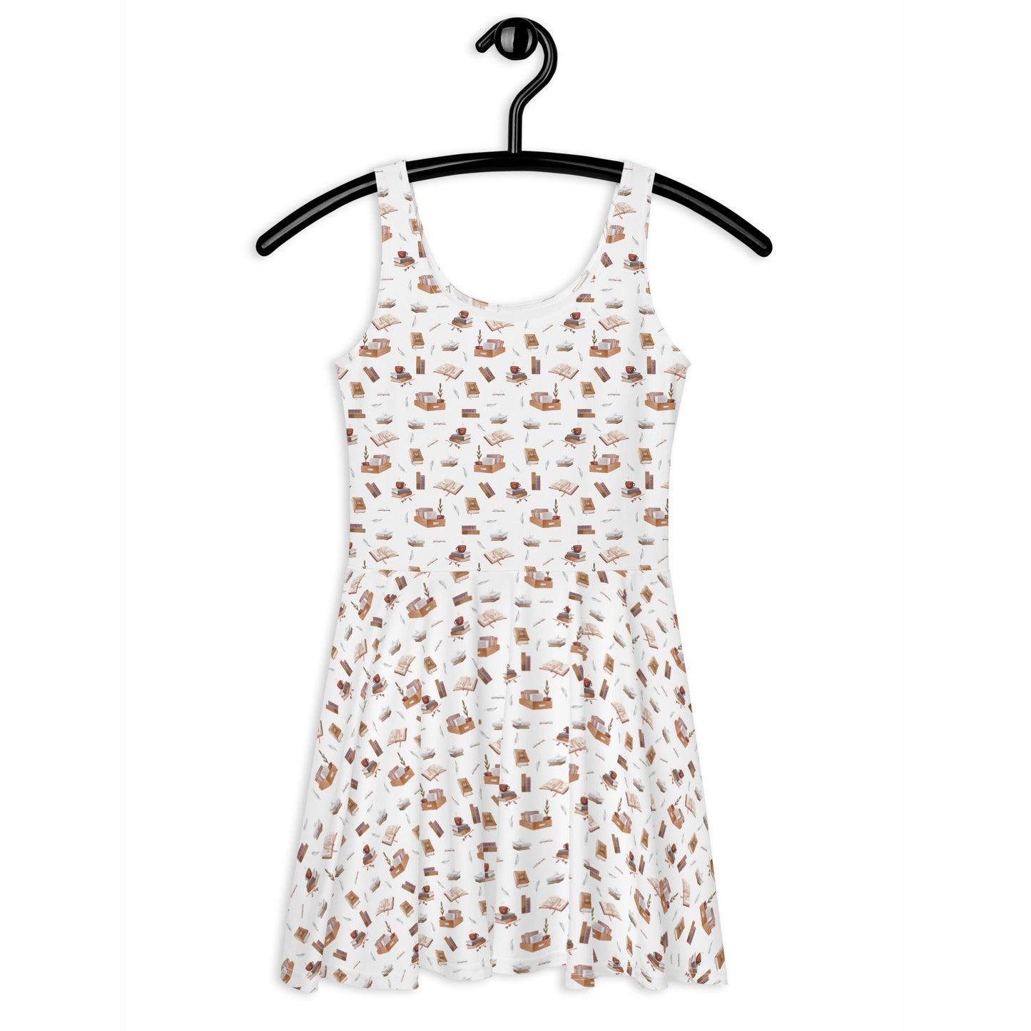 Cottage Core Skater-Kleid für Leserinnen