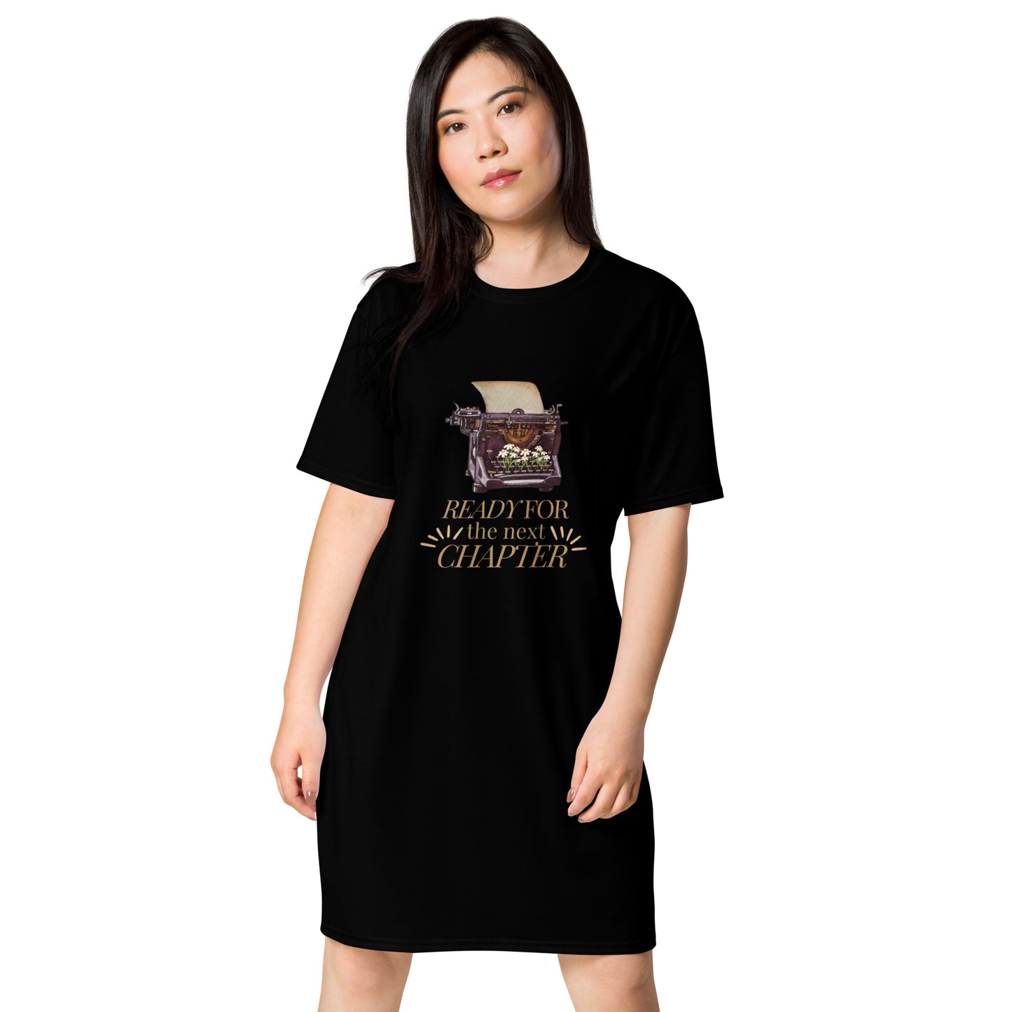 Ready for the next Chapter T-Shirt-Kleid für Autorinnen