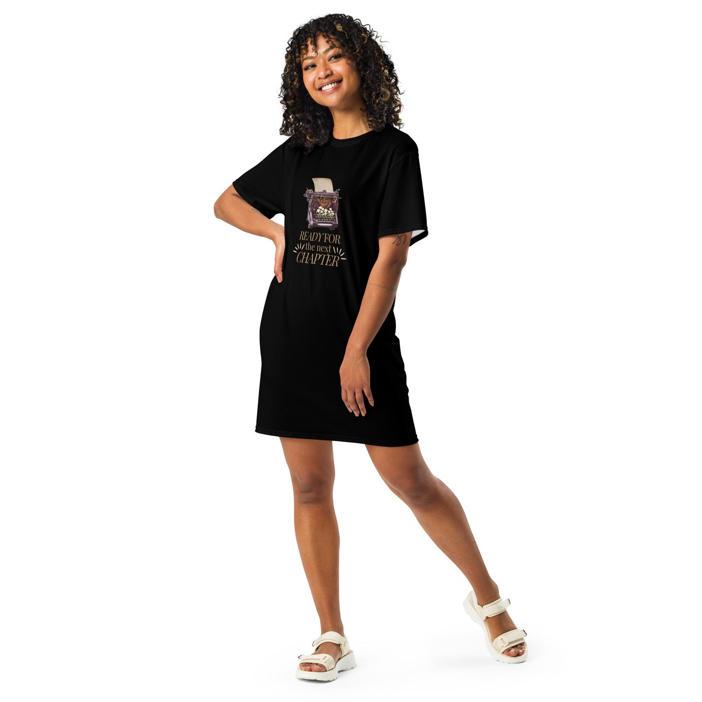 Ready for the next Chapter T-Shirt-Kleid für Autorinnen