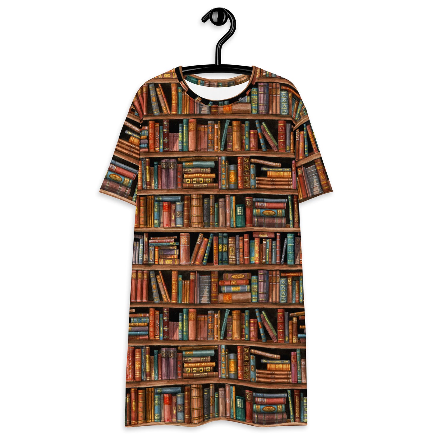 Antiquariat T-Shirt-Kleid Antikes Bücherregal