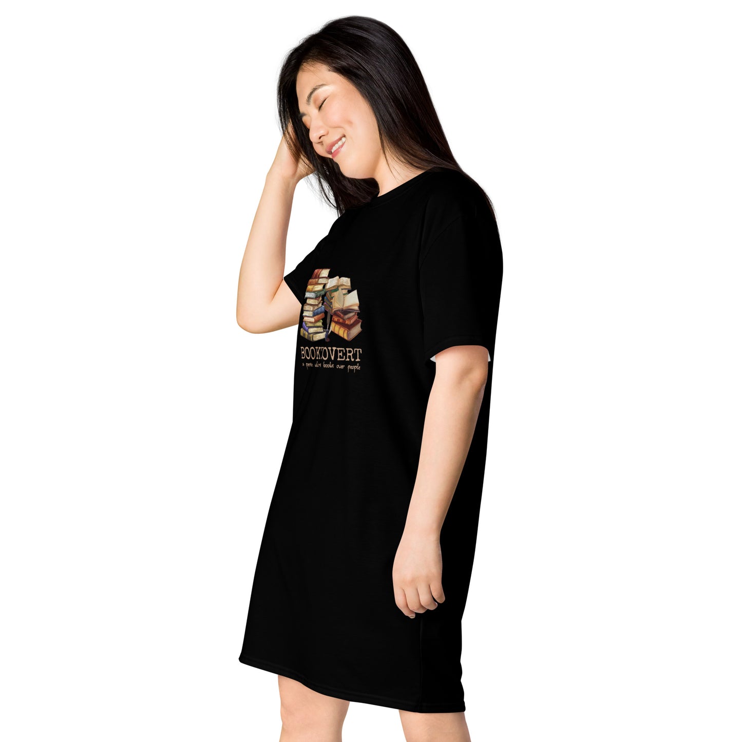Booktrovert T-Shirt-Kleid für Leserinnen