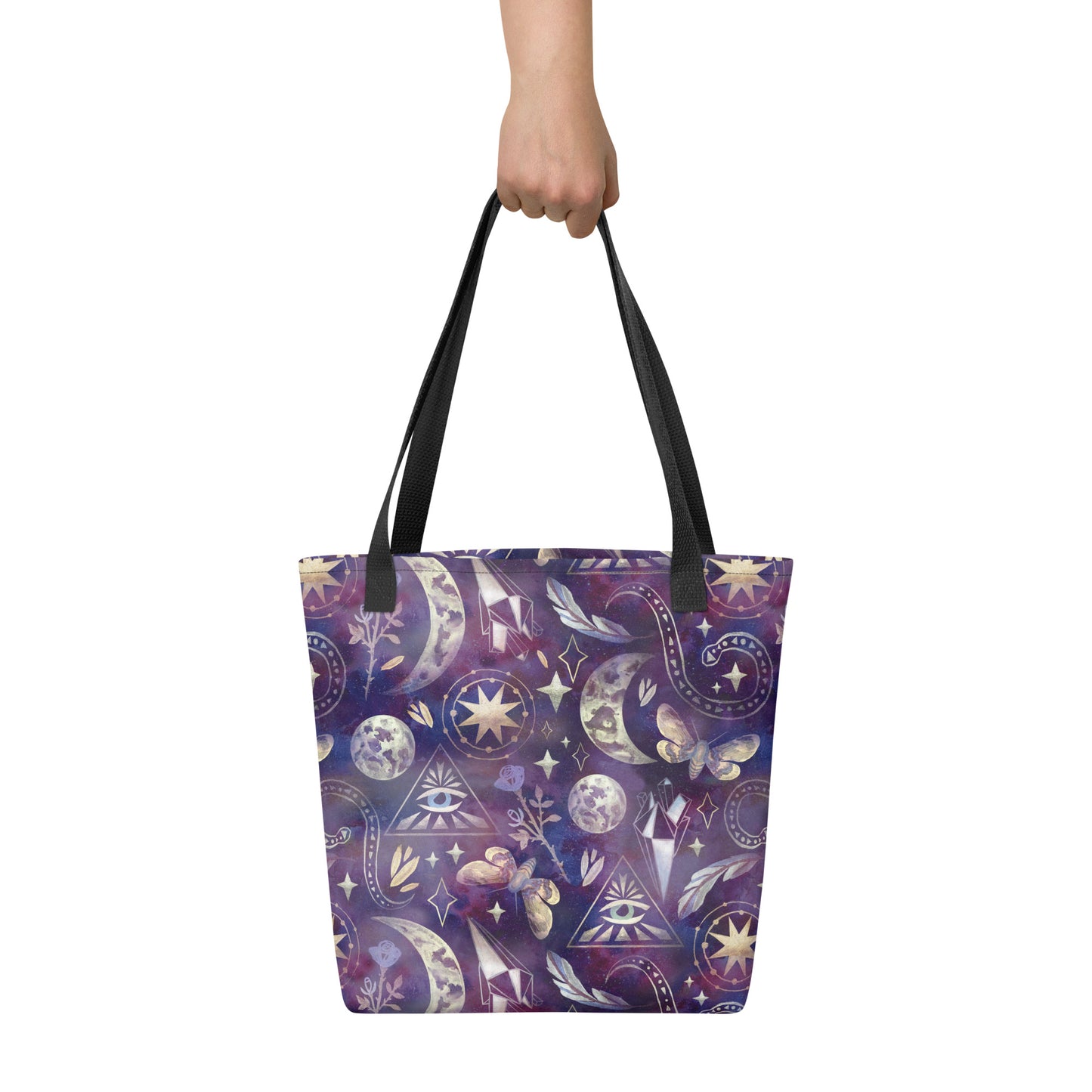 Mystische Büchertasche in Lila