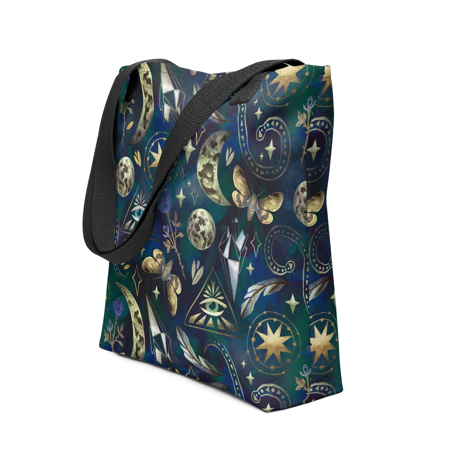 Mystische Büchertasche in Blau