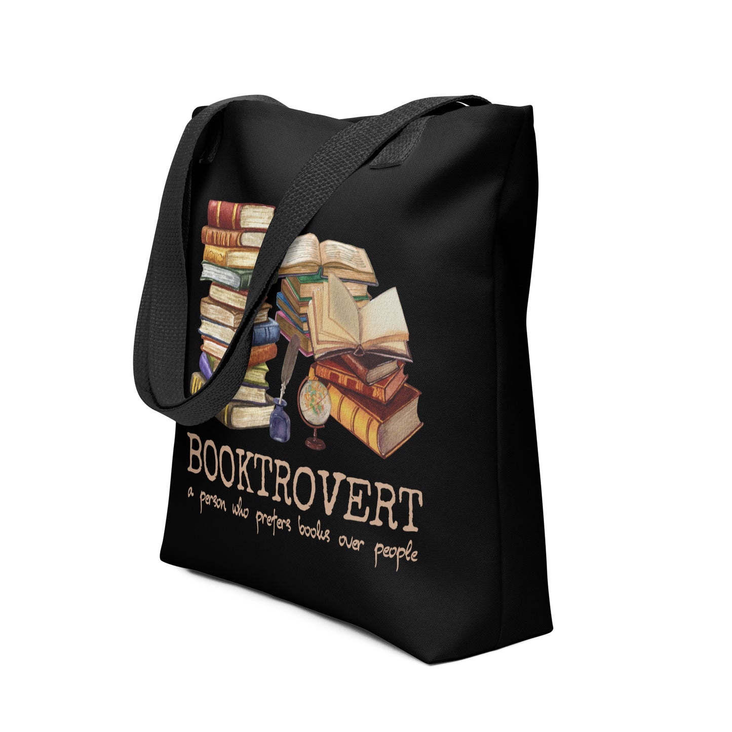 Booktrovert Stoffbeutel für introvertierte Bibliophile
