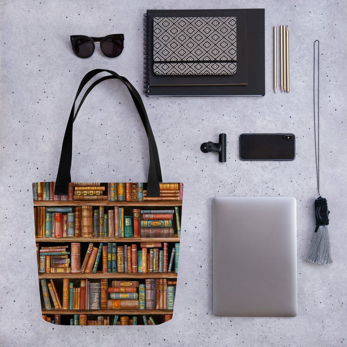 Stabile Tasche Bücherregal mit breiten Trägern