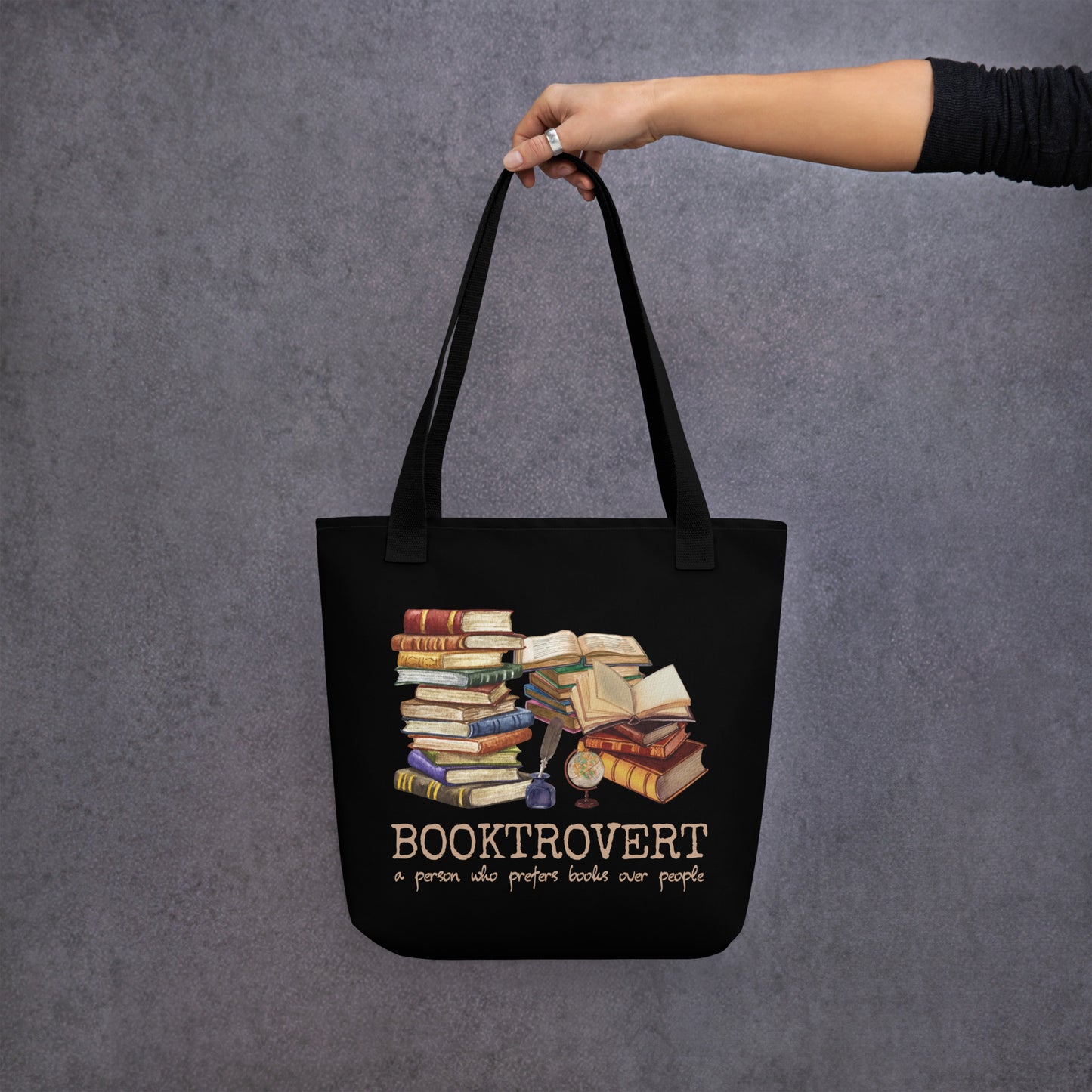 Booktrovert Stoffbeutel für introvertierte Bibliophile