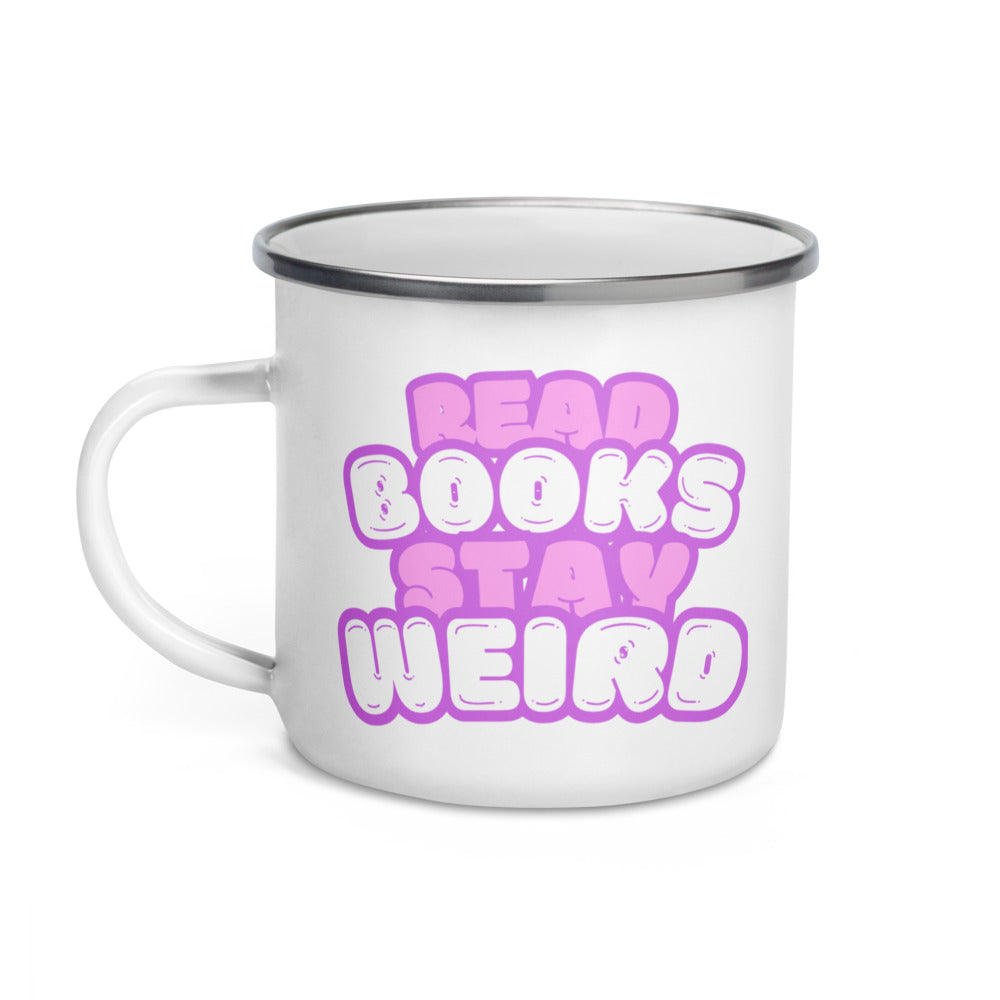 Read Books Stay Weird Emailletasse