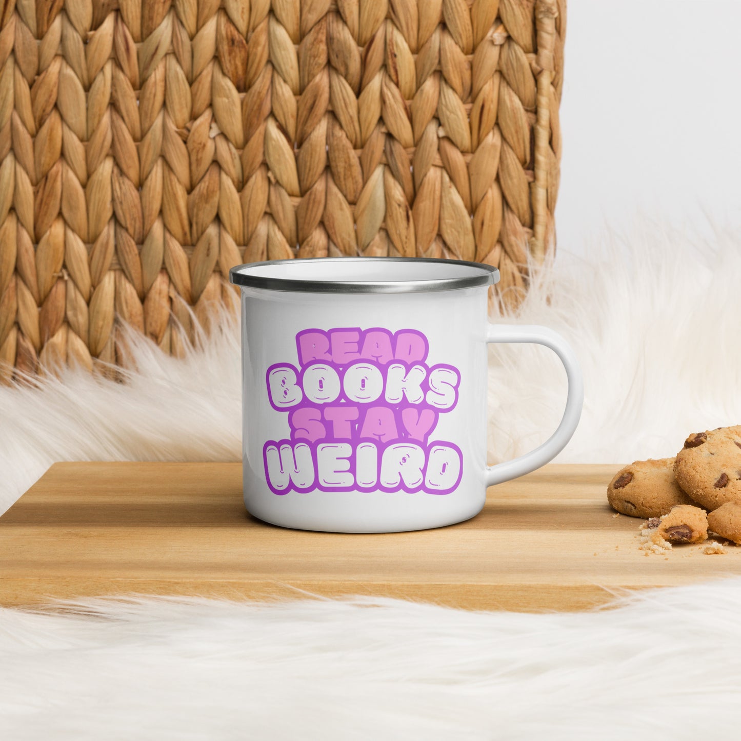 Read Books Stay Weird Emailletasse