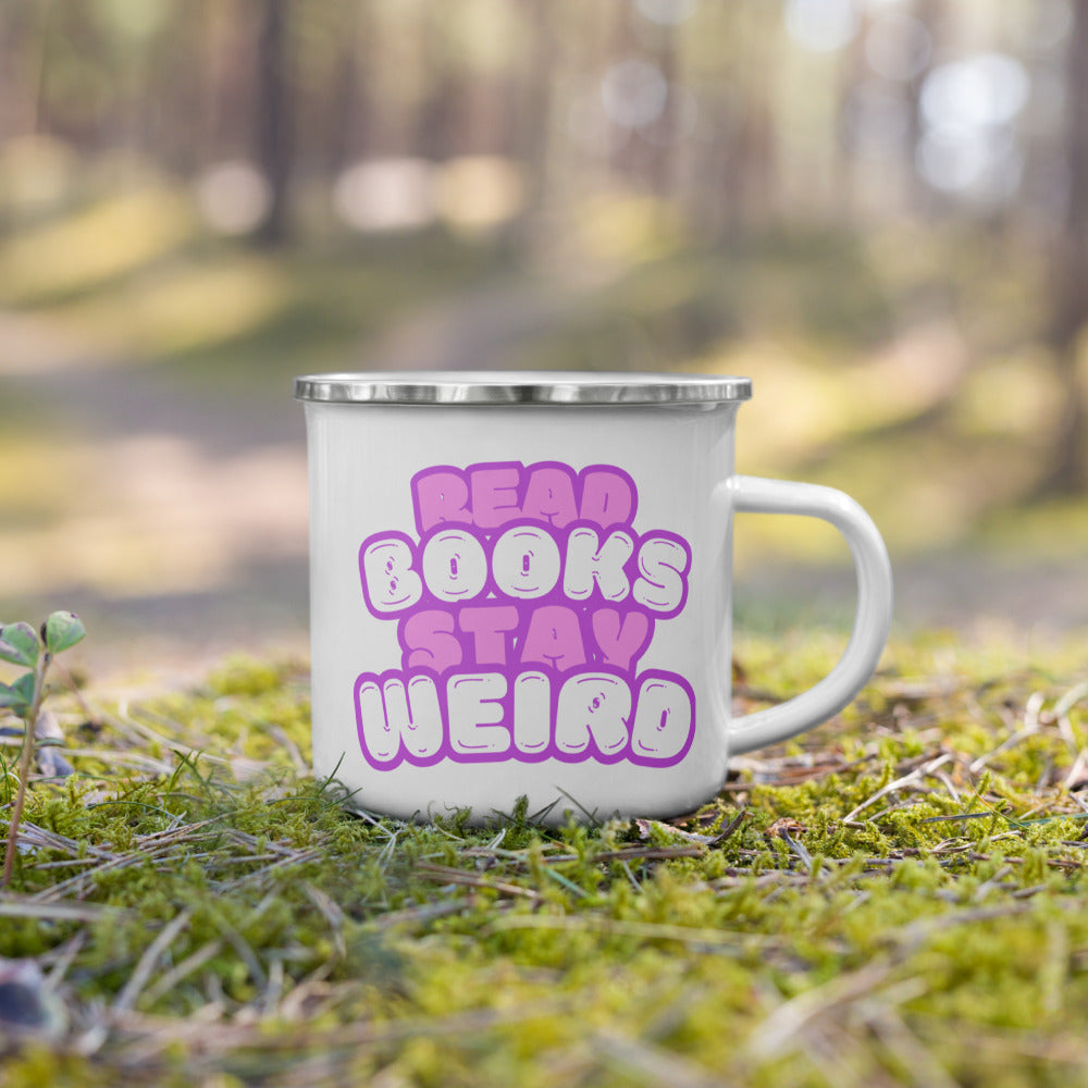 Read Books Stay Weird Emailletasse