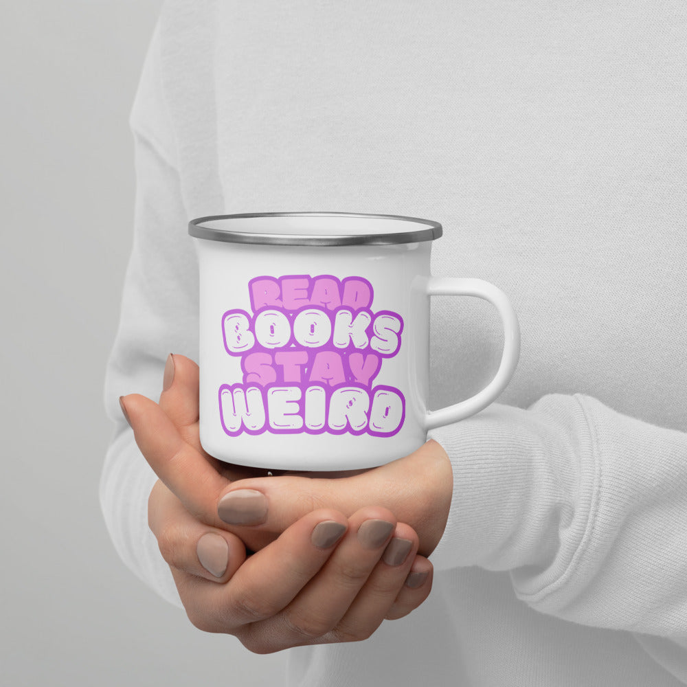 Read Books Stay Weird Emailletasse