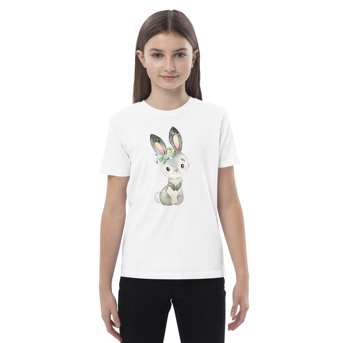 Feeling Loved Kaninchen Bio-Baumwoll-T-Shirt für Kinder