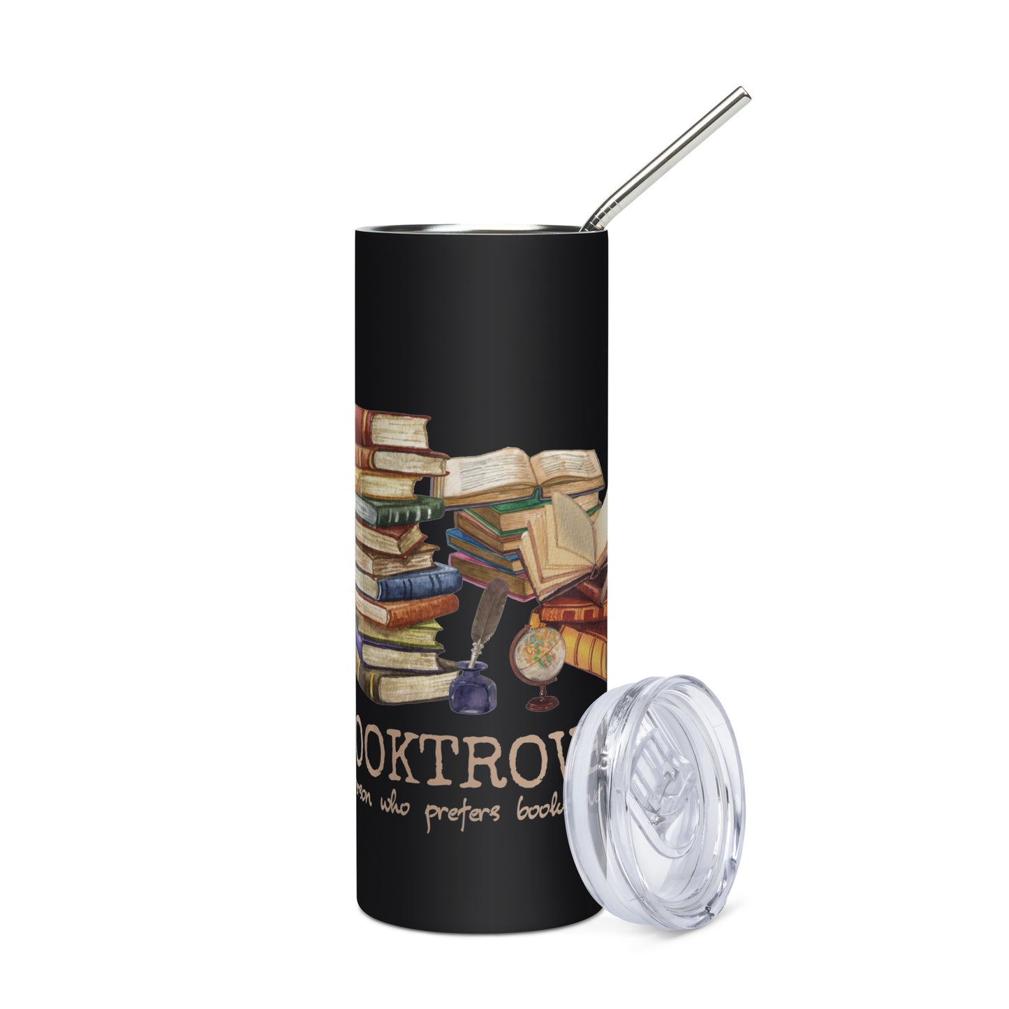 Booktrovert Edelstahlbecher für Leser und Leserinnen