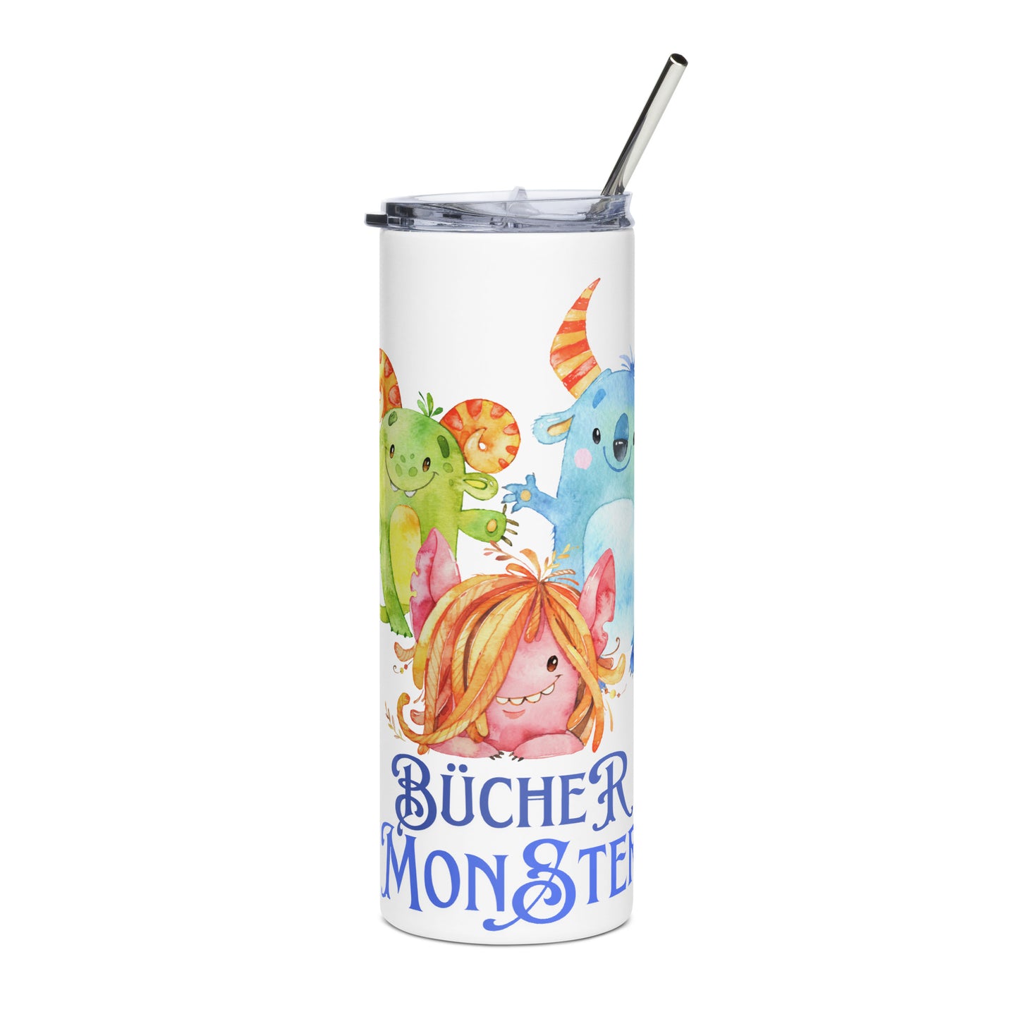 Bücher Monster Edelstahlbecher für junge und erfahrene Leser