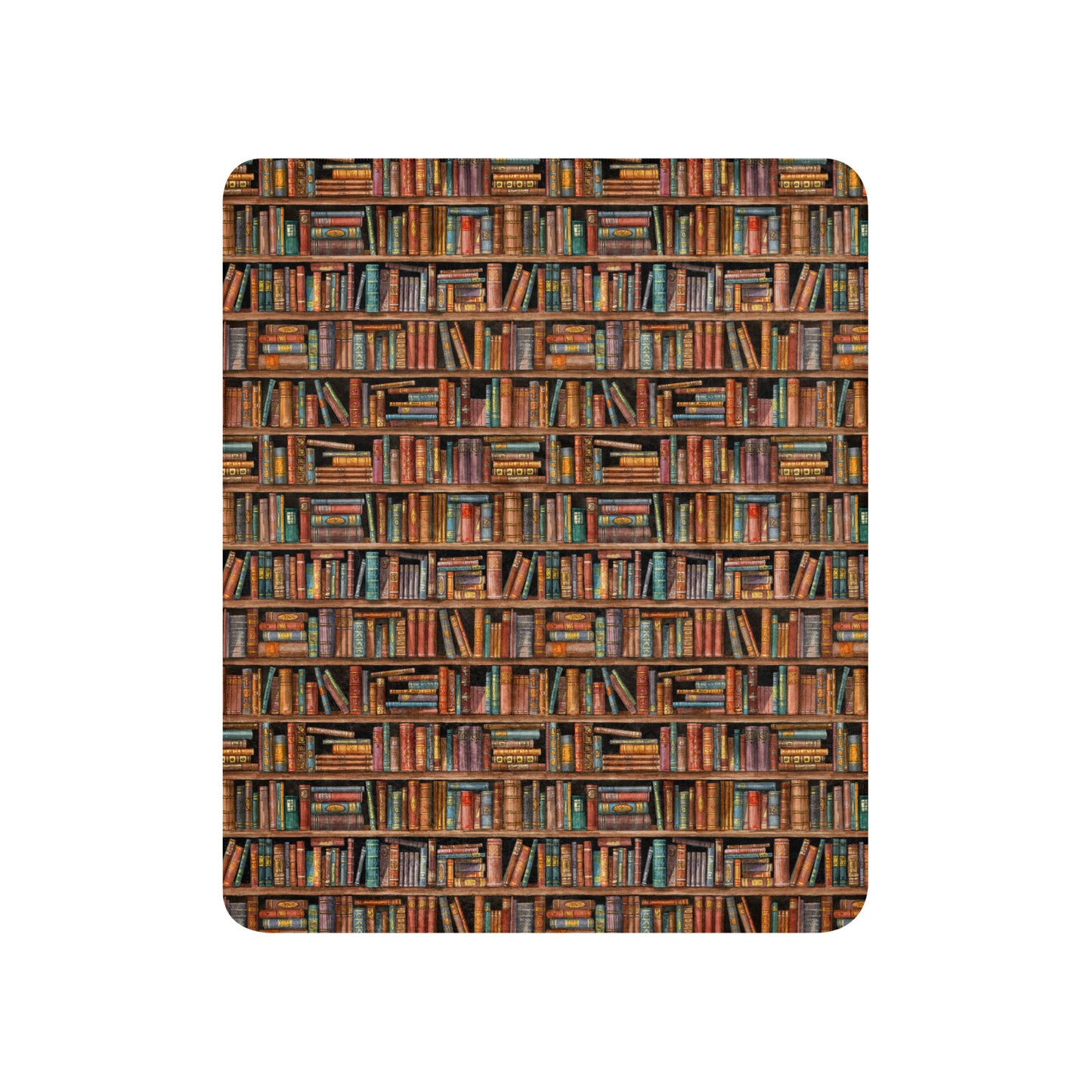 Kuschelige Sherpa-Decke im Bücherregaldesign für deine Leseecke