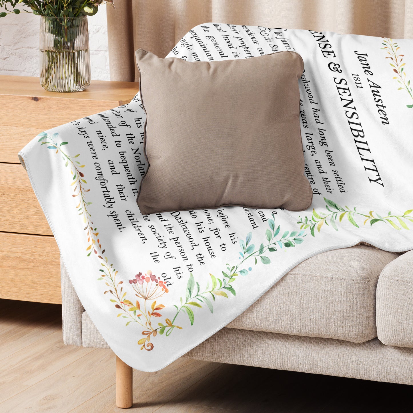 Sinn und Sinnlichkeit Sherpa-Decke Jane Austen
