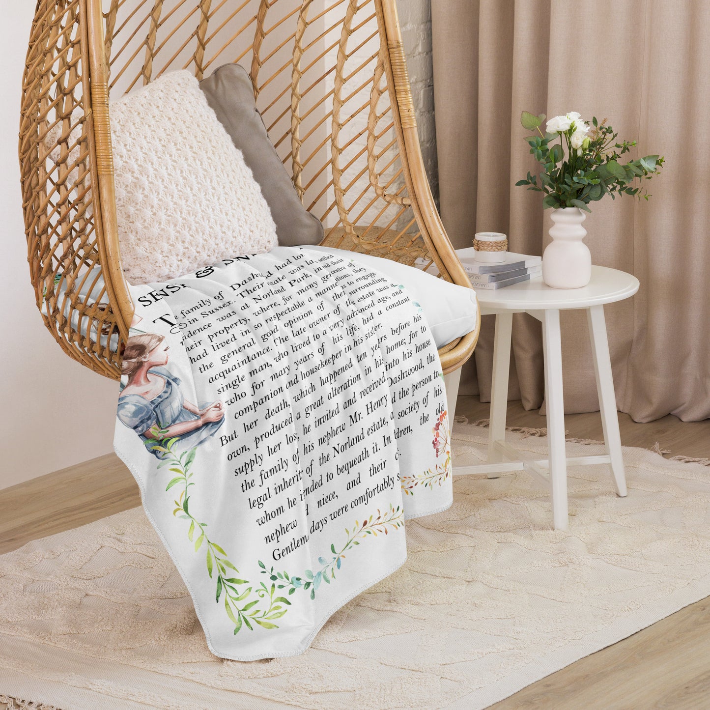 Sinn und Sinnlichkeit Sherpa-Decke Jane Austen