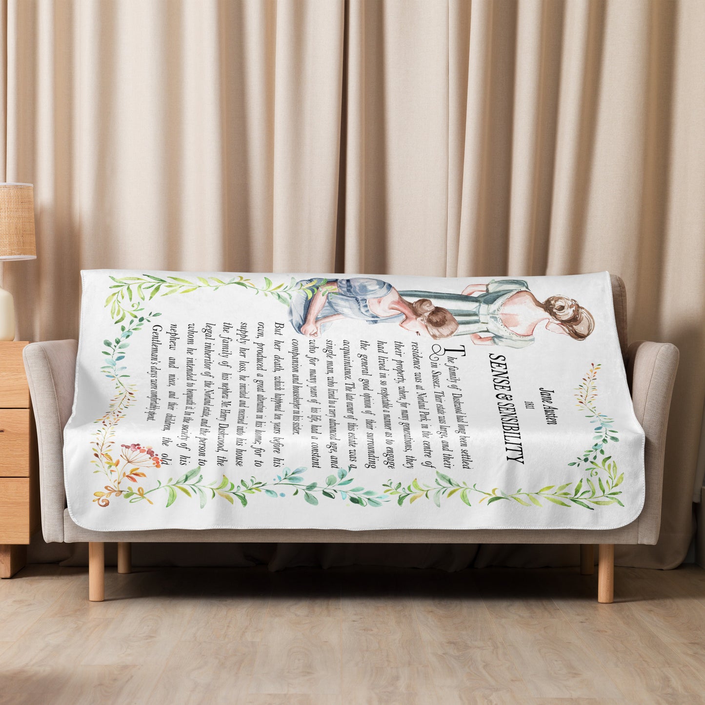 Sinn und Sinnlichkeit Sherpa-Decke Jane Austen