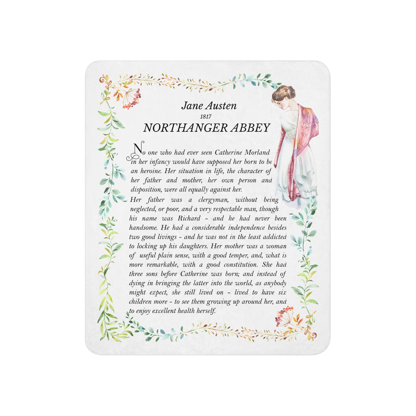 Northanger Abbey Sherpa-Decke Jane Austen