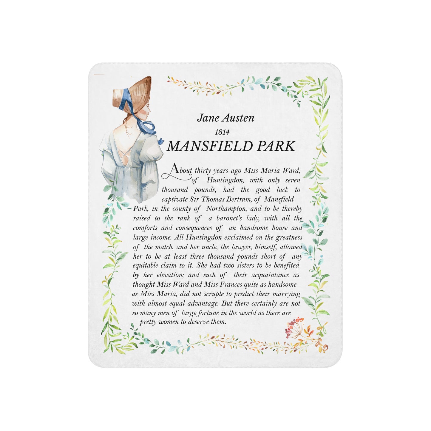 Mansfield Park Sherpa-Decke Jane Austen