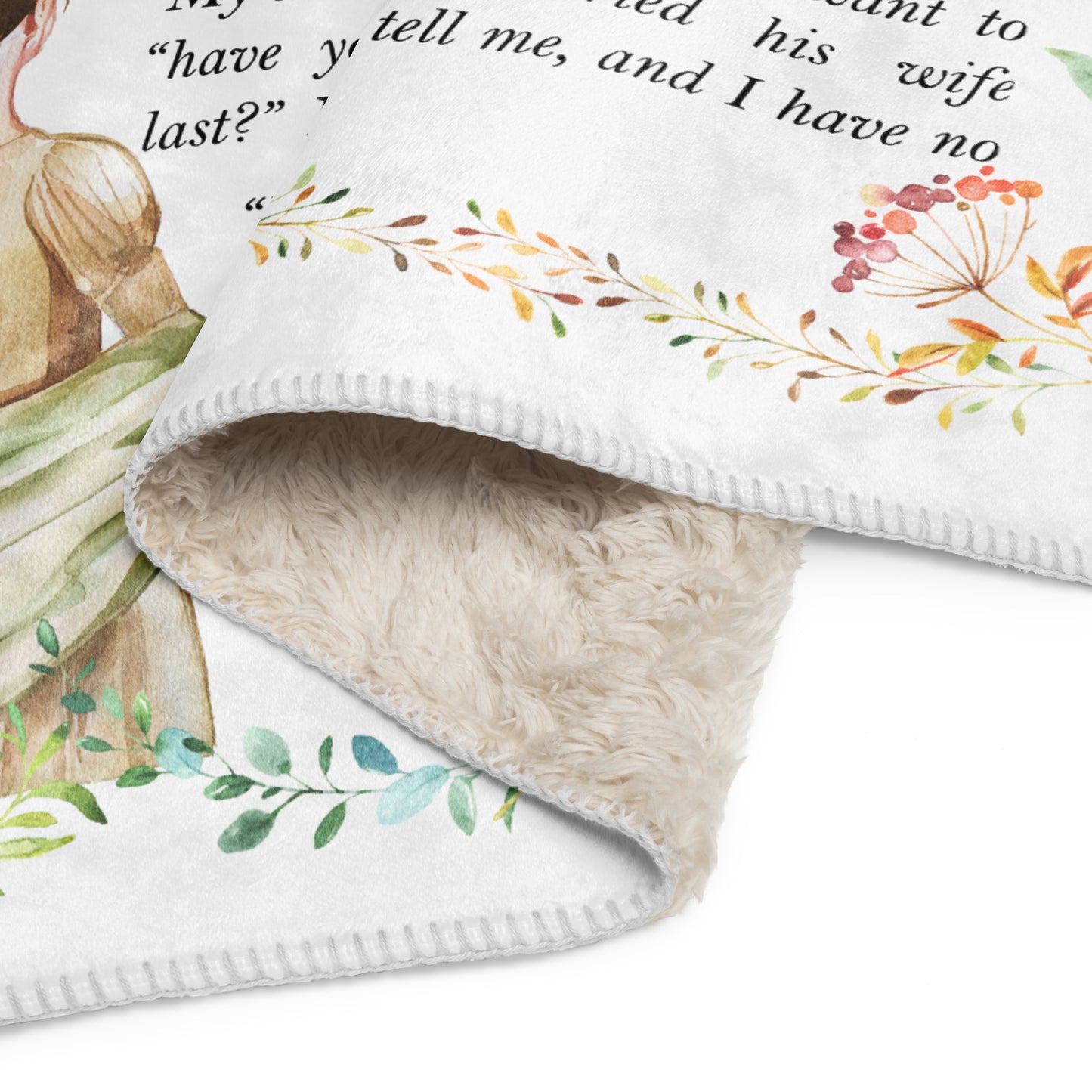 Stolz und Vorurteil Sherpa-Decke Jane Austen