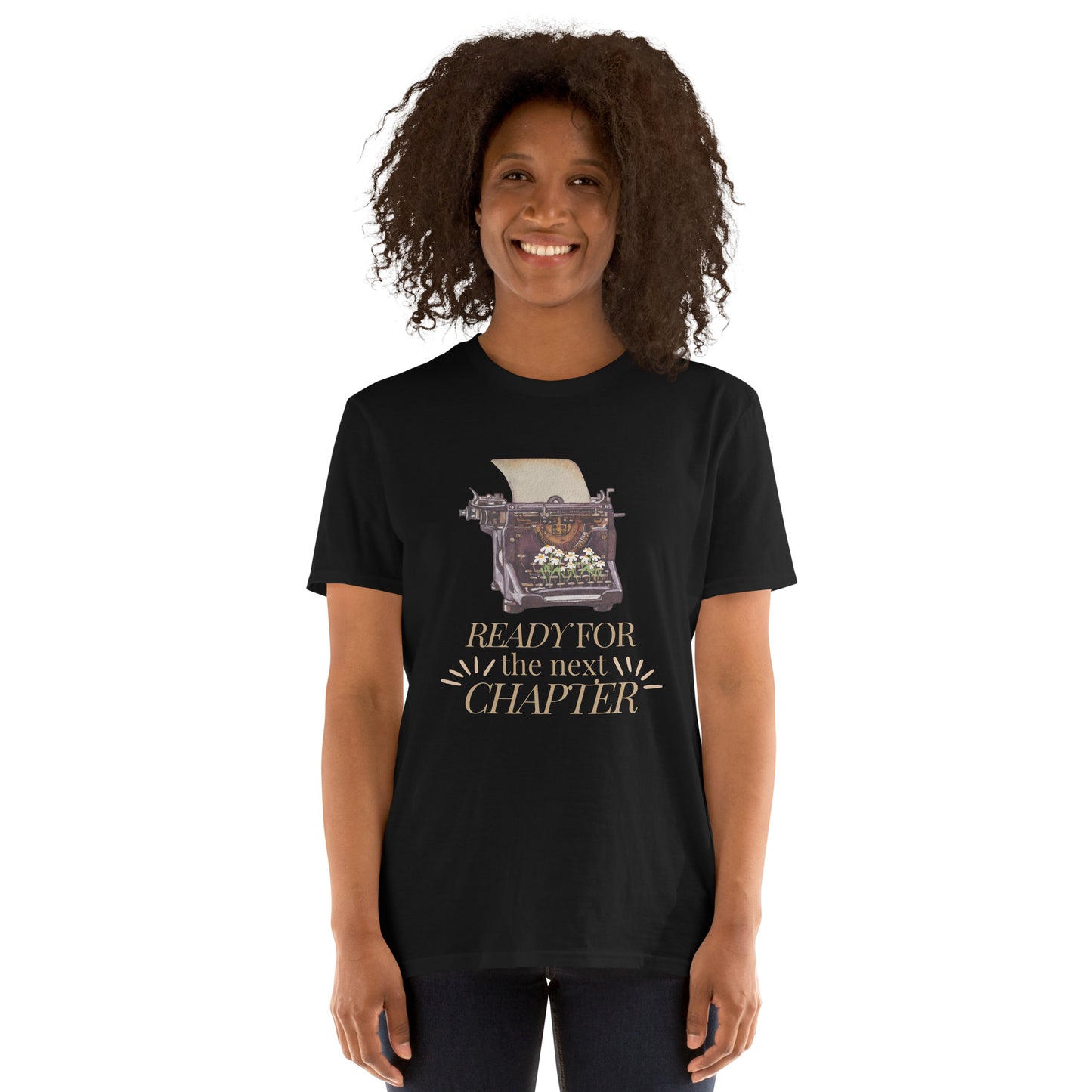 Ready for the next Chapter Kurzärmeliges Unisex-T-Shirt für Autorinnen