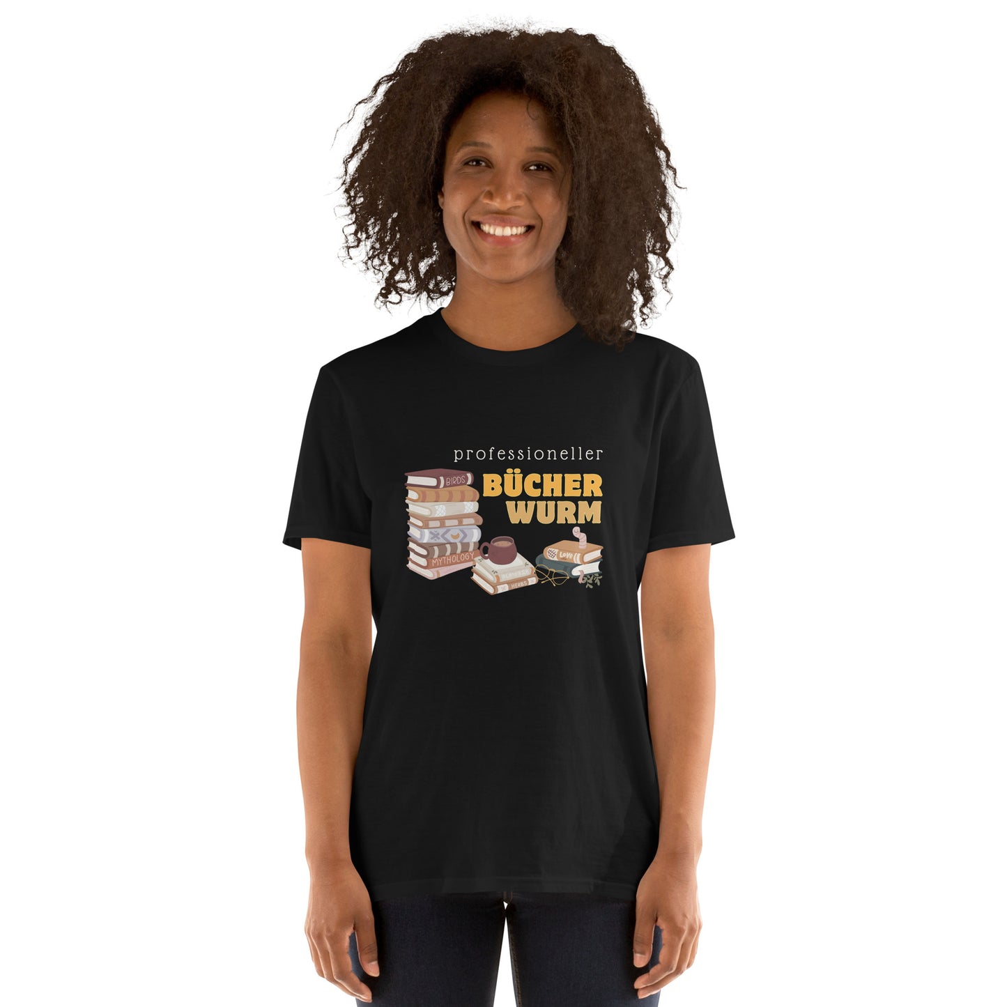 Professioneller Bücherwurm Unisex-T-Shirt