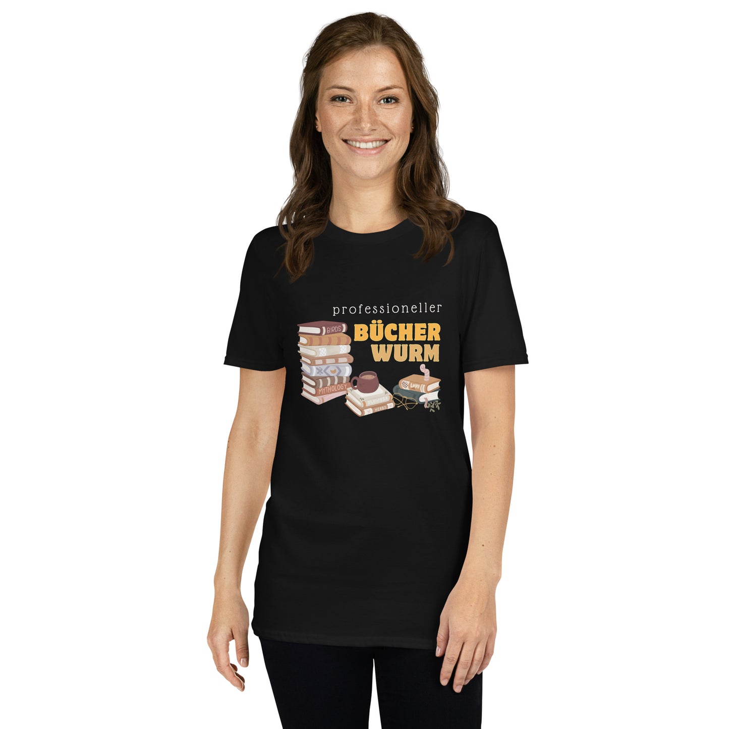 Professioneller Bücherwurm Unisex-T-Shirt
