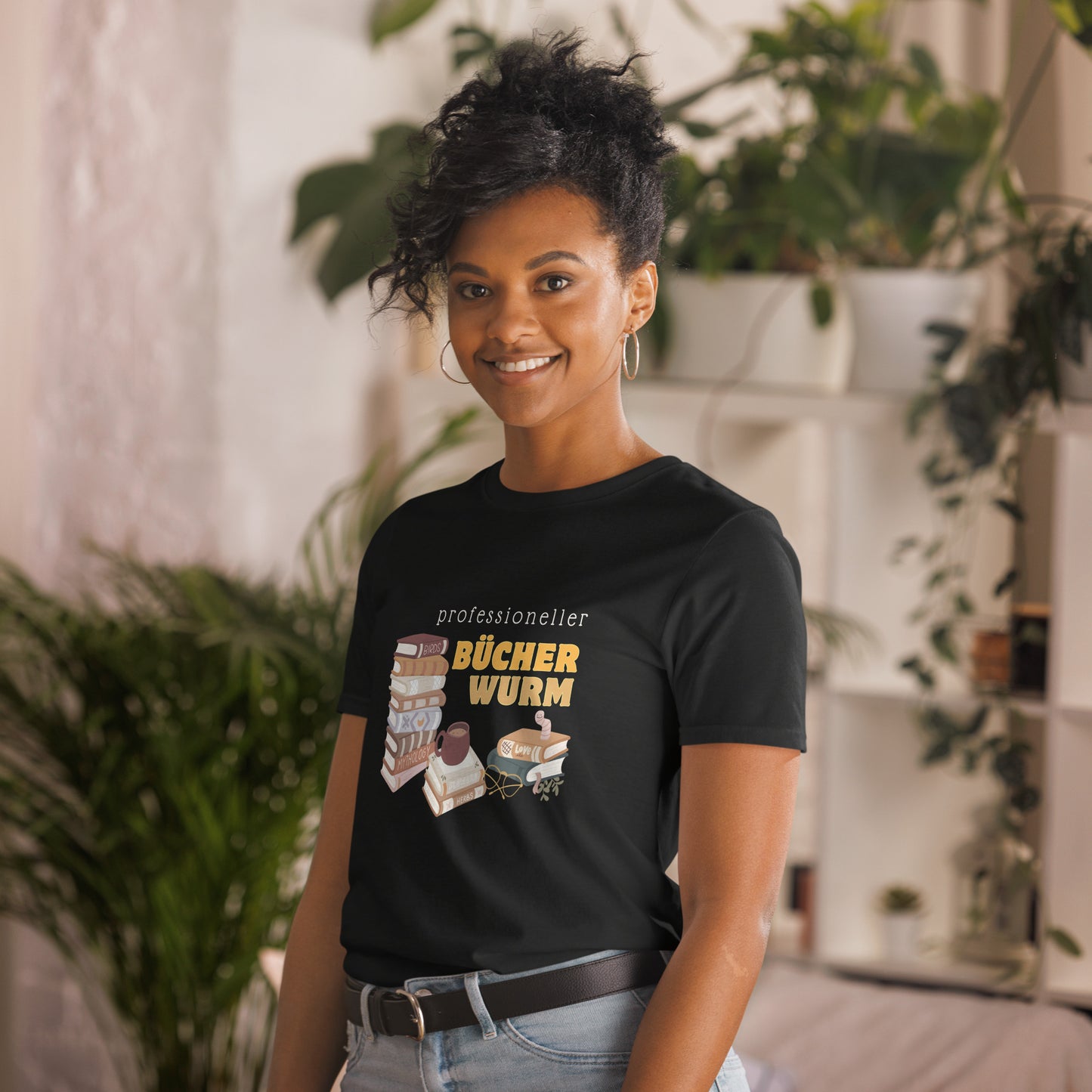 Professioneller Bücherwurm Unisex-T-Shirt