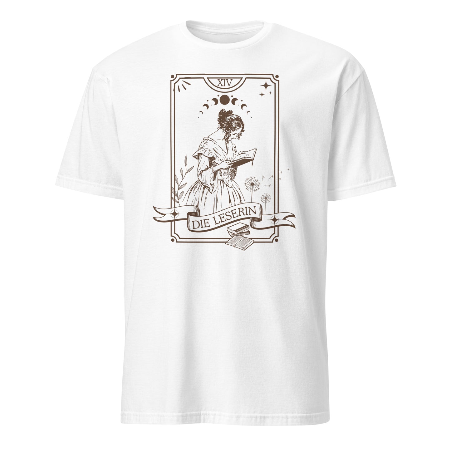Die Leserin T-Shirt in weiß Tarotkarte