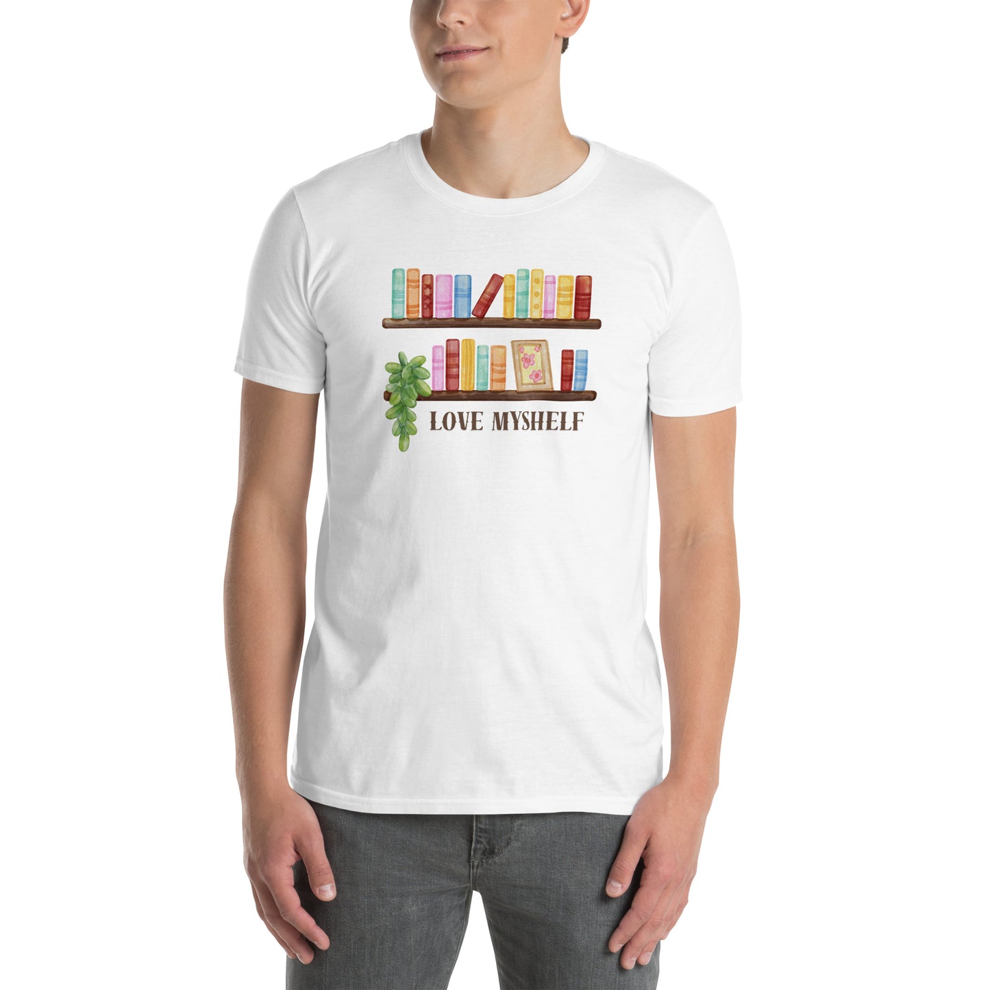 Love Myshelf Unisex-T-Shirt für Buchliebhaber