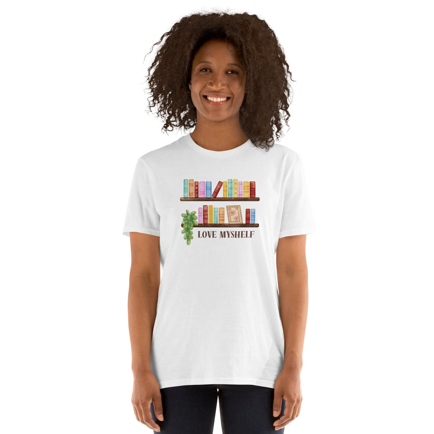 Love Myshelf Unisex-T-Shirt für Buchliebhaber