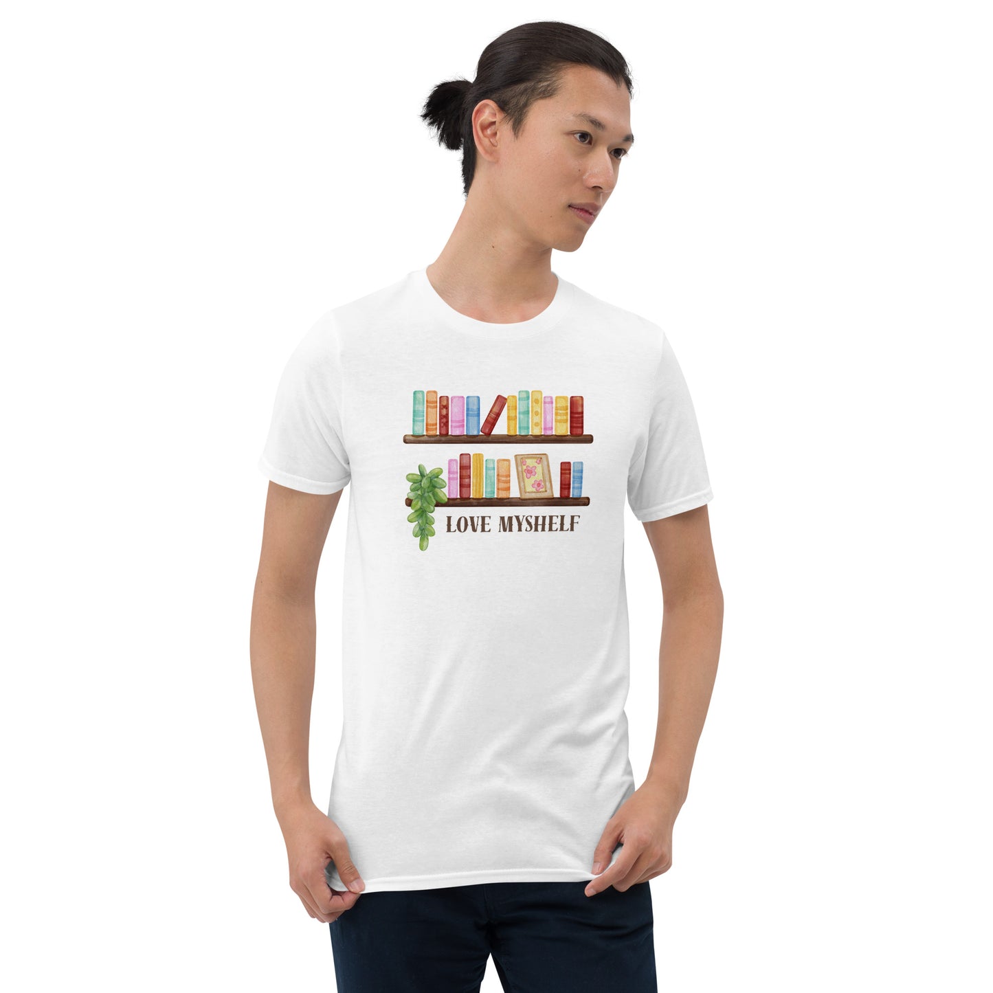 Love Myshelf Unisex-T-Shirt für Buchliebhaber