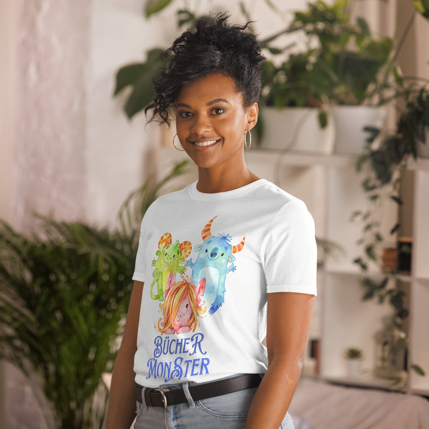 Bücher Monster Unisex-T-Shirt für junge und erfahrene Leser