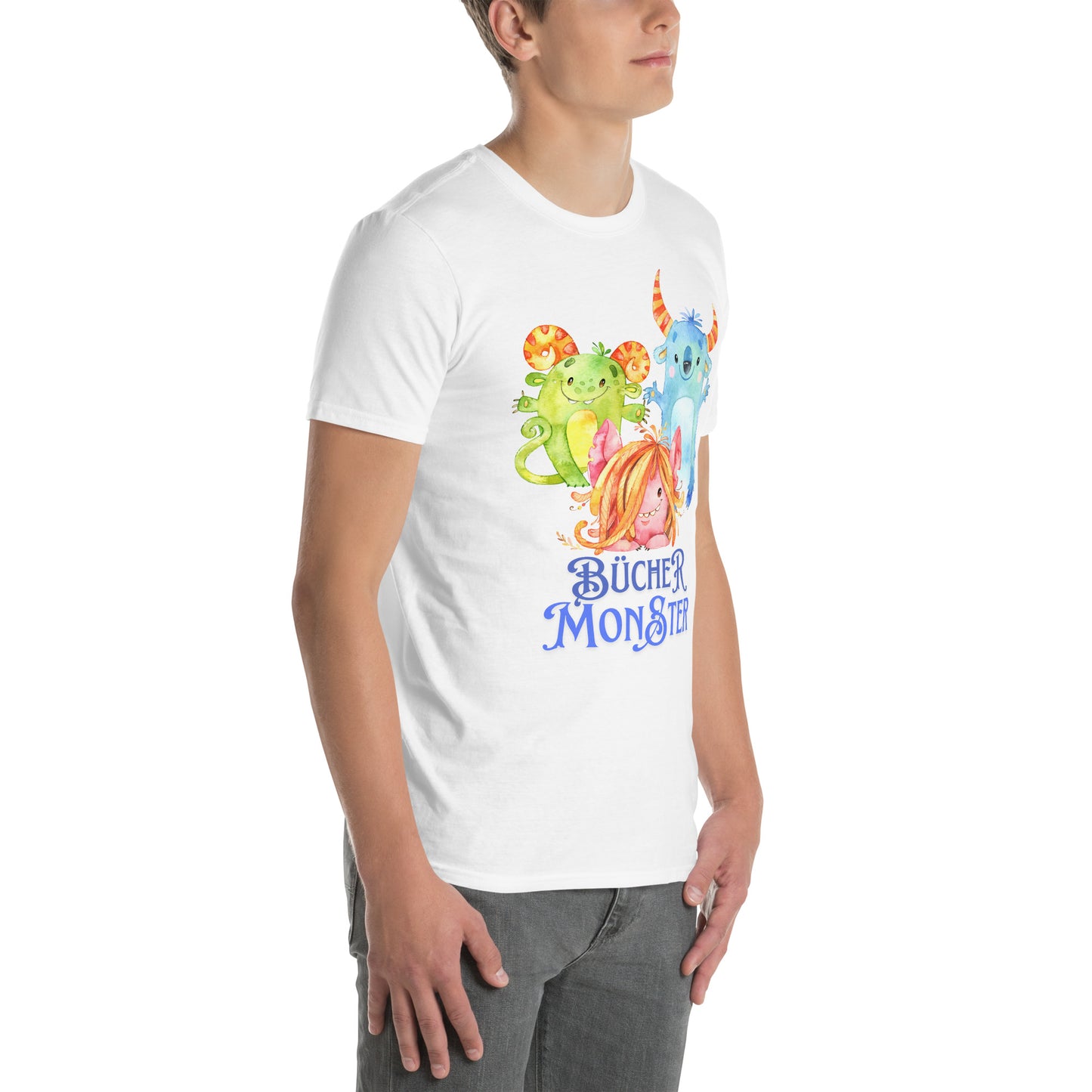 Bücher Monster Unisex-T-Shirt für junge und erfahrene Leser