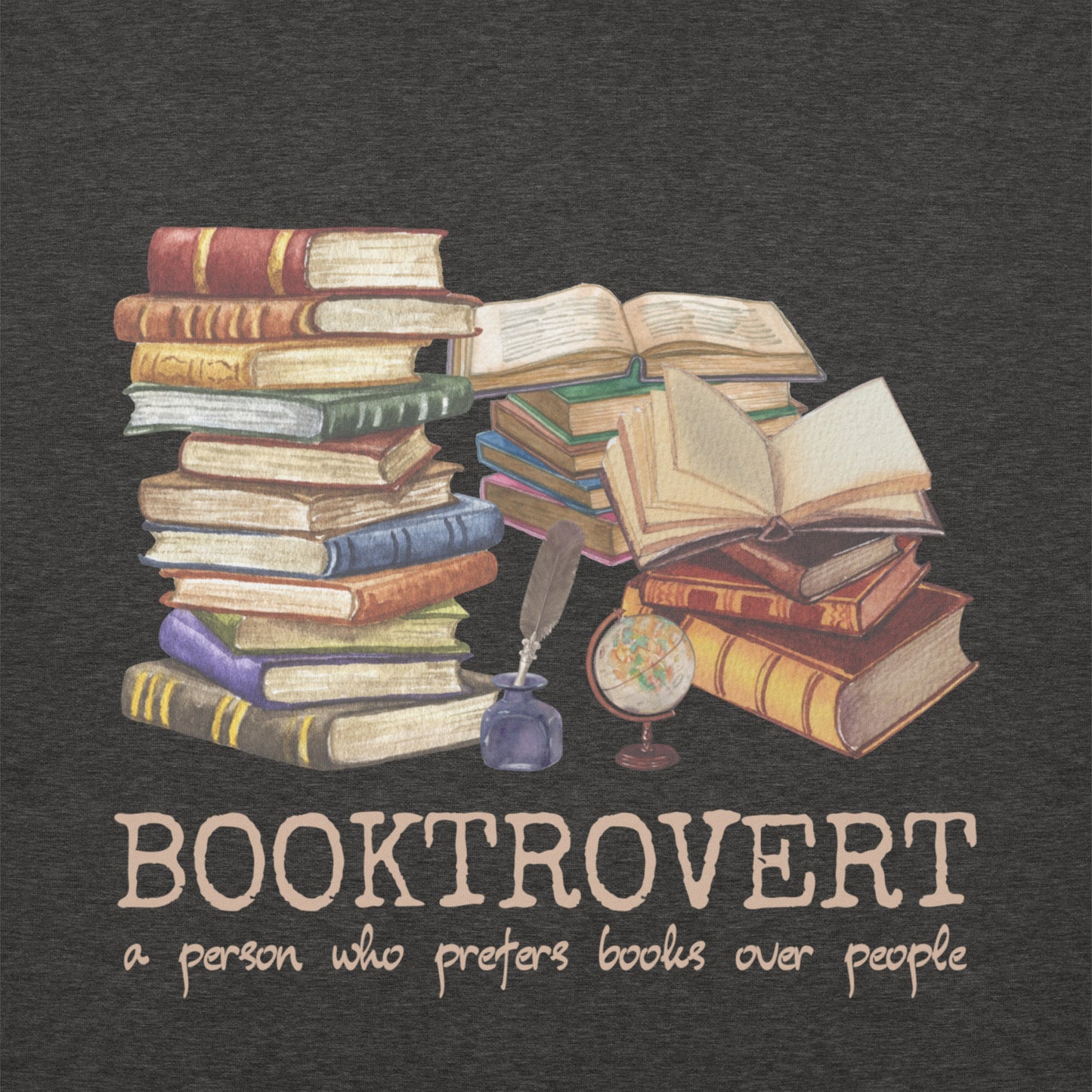 Booktrovert Unisex-Kapuzenpullover für introvertierte Bibliophile