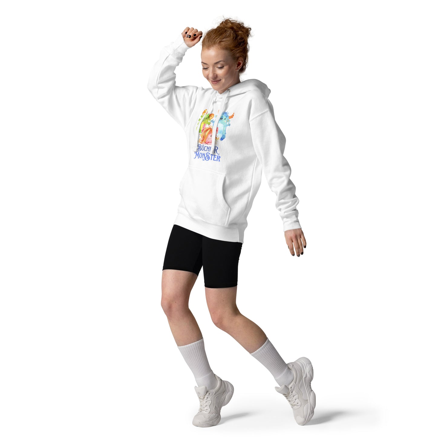 Bücher Monster Unisex-Kapuzenpullover für junge und erfahrene Leser